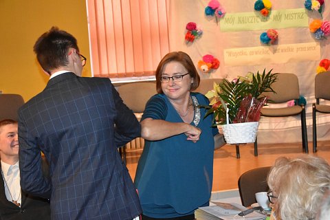Pani Dyrektor i przewodniczący samorządu.