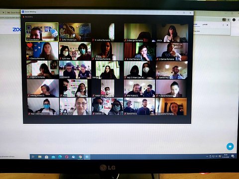 spotkanie online uczestników projektu